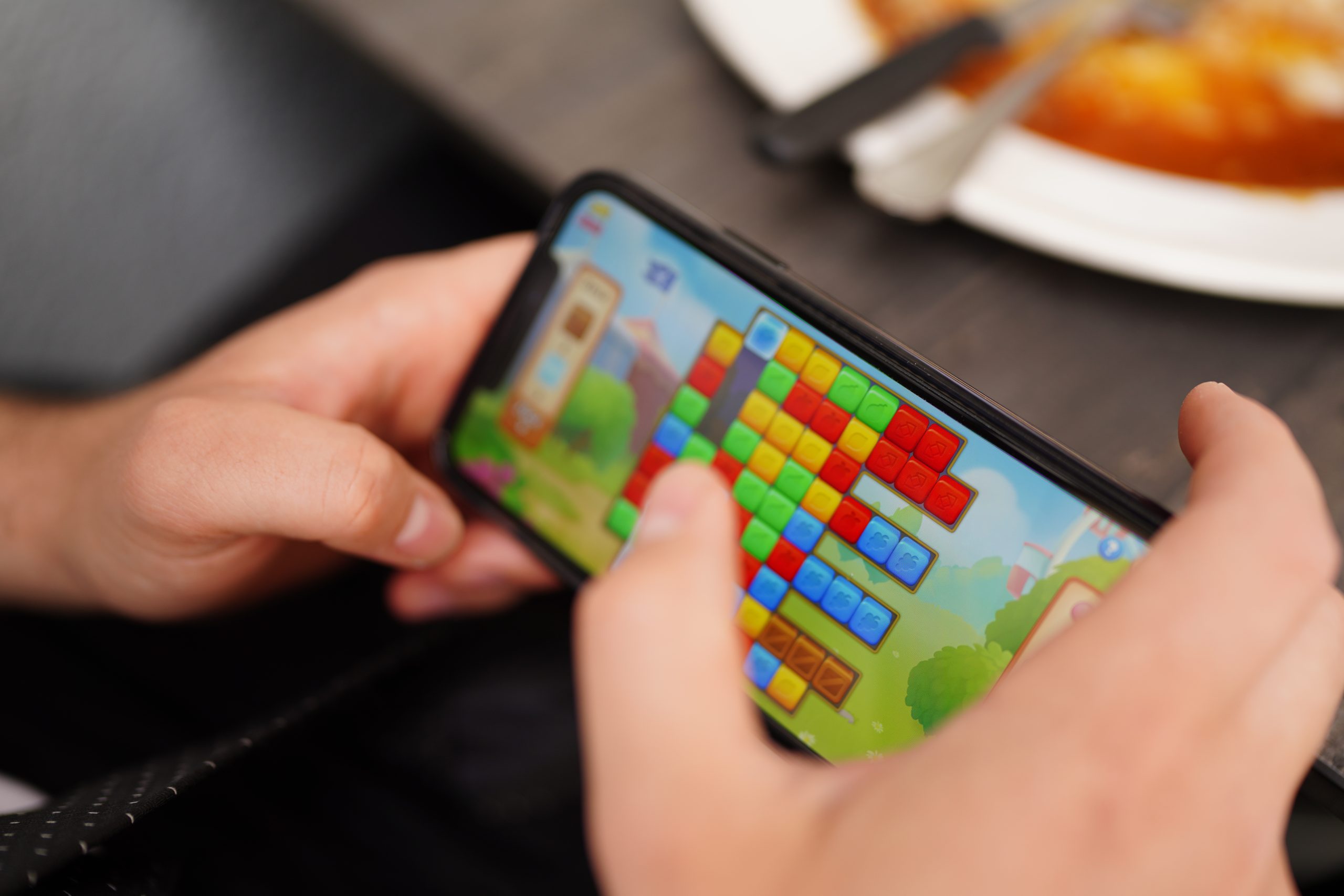 digital Close Up Person Using Mobile Phone Scaled